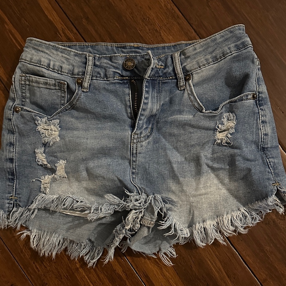 Distressed Denim Women Shorts